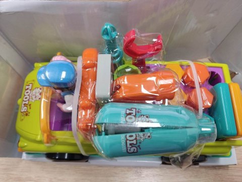 Auto Do Rozkręcania i Skręcania + Narzędzia, Jeździ, Świeci, Gra Melodie Wkrętarka Przecena 1