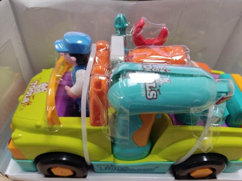 Auto Do Rozkręcania i Skręcania + Narzędzia, Jeździ, Świeci, Gra Melodie Wkrętarka Przecena 1