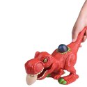 Dinozaur trex znosi jajo wykluwanie małego dino figurka chodzi led ryczy