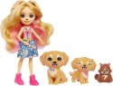 Enchantimals Lalka Golden Retriever figurki szczeniaków wiewiórka