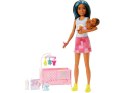 Lalka Barbie Skipper Babysitters opiekunka + bobas akcesoria HJY34 ZA5095
