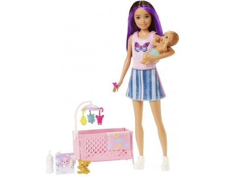Lalka Barbie Skipper Babysitters opiekunka + bobas akcesoria ZA5095