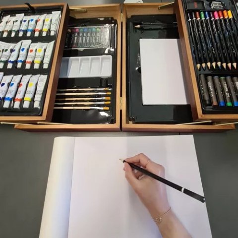 Zestaw do malowania w walizce- 85szt. Maaleo 21633