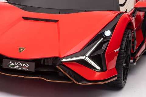 4x100W 24V Dwuosobowy Auto na akumulator Lamborghini SIAN Czerwony 4x100W 24V Dwuosobowy Auto na akumulator Lamborghini SIAN Czerwony