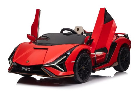 4x100W 24V Dwuosobowy Auto na akumulator Lamborghini SIAN Czerwony 4x100W 24V Dwuosobowy Auto na akumulator Lamborghini SIAN Czerwony