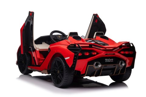 4x100W 24V Dwuosobowy Auto na akumulator Lamborghini SIAN Czerwony 4x100W 24V Dwuosobowy Auto na akumulator Lamborghini SIAN Czerwony