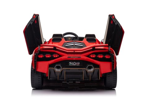 4x100W 24V Dwuosobowy Auto na akumulator Lamborghini SIAN Czerwony 4x100W 24V Dwuosobowy Auto na akumulator Lamborghini SIAN Czerwony