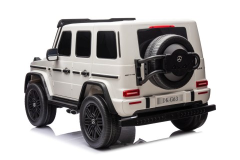 24V 800W 4x4 2osbowy Auto na akumulator Mercedes Benz G63 AMG Biały