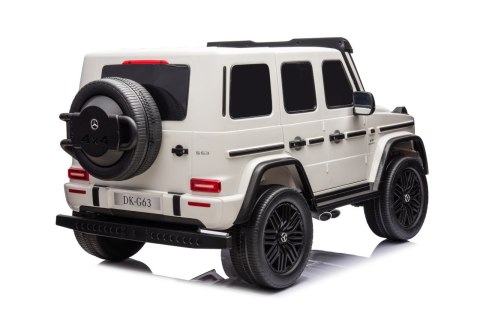24V 800W 4x4 2osbowy Auto na akumulator Mercedes Benz G63 AMG Biały