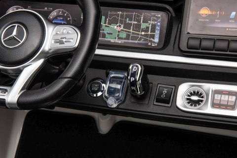 24V 800W 4x4 2osbowy Auto na akumulator Mercedes Benz G63 AMG Biały