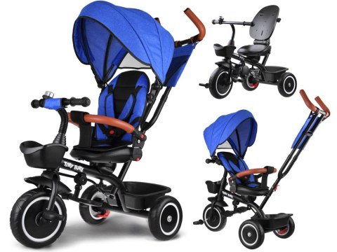 Rowerek dziecięcy trójkołowy Tiny Bike 3w1 z daszkiem OBRACANY SP0650 Rowerek dziecięcy trójkołowy Tiny Bike 3w1 z daszkiem OBRACANY SP0650