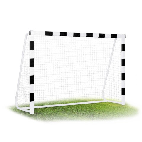 Bramka do piłki nożnej 300 x 200 x 120 cm NS-465 czarno-biała