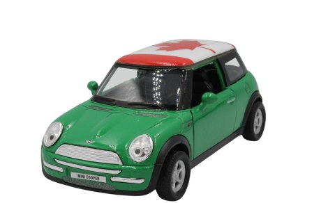 model metalowy welly mini cooper canada roof 1:34