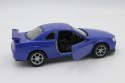 model metalowy welly nissan skyline gt-r r34 1:34