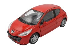 model metalowy welly auto peugeot 207 1:34