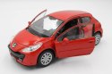 model metalowy welly auto peugeot 207 1:34