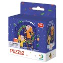 puzzle 2w1 wyczekując świąt urocza układanka i kolorowanka w jednym