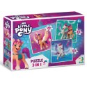 puzzle 3w1 my little pony 3 układanki w jednym kolorowe układanki