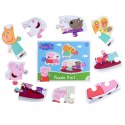 puzzle 3w1 świnka peppa peppa pig 3 układanki w jednym opakowaniu