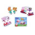 puzzle 3w1 świnka peppa peppa pig 3 układanki w jednym opakowaniu