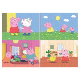 puzzle 4w1 świnka peppa urocze cztery układanki w jednym opakowaniu