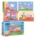 puzzle 4w1 świnka peppa urocze cztery układanki w jednym opakowaniu