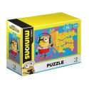 puzzle mini minions kolorowa układanka minionki 35 elementow dla dzieci