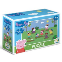 puzzle mini świnka peppa kolorowa układanka 35 elementów dla najmłodszych