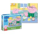 puzzle świnka peppa w kuchni 60 elementów do ułożenia dla najmłodszych