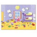 puzzle świnka peppa w pokoju 60 elementów kolorowa układanka dla dzieci