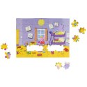 puzzle świnka peppa w pokoju 60 elementów kolorowa układanka dla dzieci