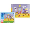 puzzle świnka peppa w pokoju 60 elementów kolorowa układanka dla dzieci