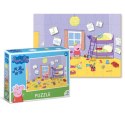 puzzle świnka peppa w pokoju 60 elementów kolorowa układanka dla dzieci