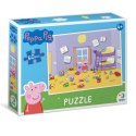 puzzle świnka peppa w pokoju 60 elementów kolorowa układanka dla dzieci