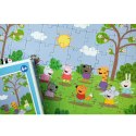 puzzle świnka peppa z przyjaciółmi 60 elementów do ułożenia dla dzieci