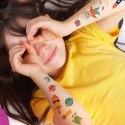 Zestaw tymczasowych tatuaży dla dzieci "kosmos" zestaw 4 arkuszy tatuaży