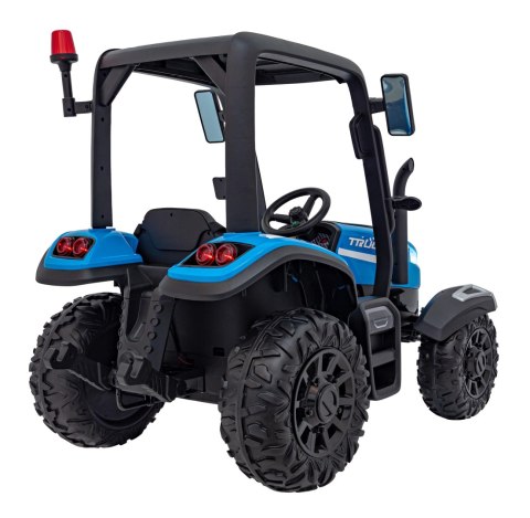 2x200W 24V Traktor na akumulator BLAST Z Przyczepką Niebieski