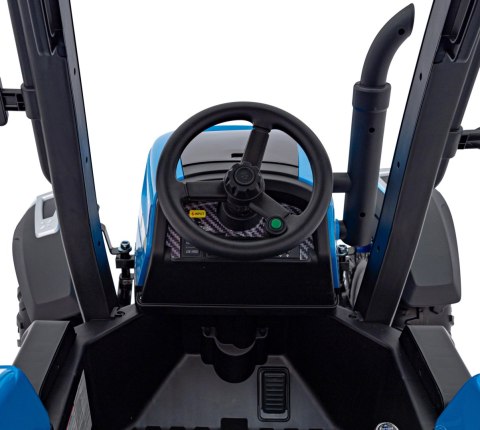 2x200W 24V Traktor na akumulator BLAST Z Przyczepką Niebieski