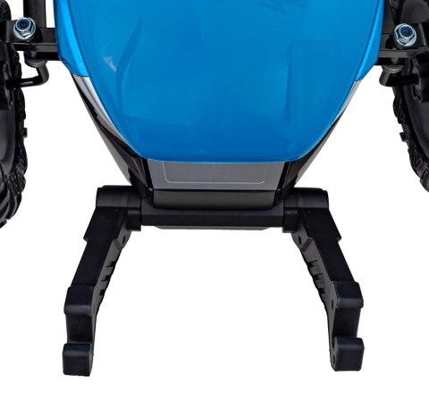 2x200W 24V Traktor na akumulator BLAST Z Przyczepką Niebieski