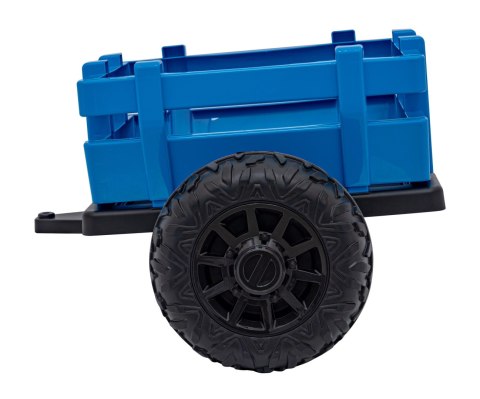 2x200W 24V Traktor na akumulator BLAST Z Przyczepką Niebieski