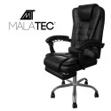 Fotel biurowy z podnóżkiem- czarny Malatec 23286