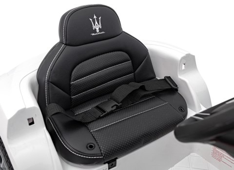 12V PILOT Auto samochód na akumulator elektryczn Maserati Ghibli Biały
