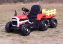 super traktor fast na akumulator z przyczepą, miękkie koła, miękkie siedzenie, pilot/jc005