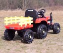 super traktor fast na akumulator z przyczepą, miękkie koła, miękkie siedzenie, pilot/jc005