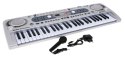 Srebrny Keyboard dla dzieci 5+ Mikrofon + Nagrywanie USB -