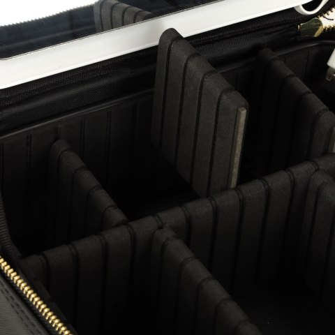 Kosmetyczka organizer na kosmetyki z luster czarna