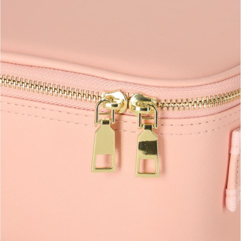 Kosmetyczka organizer na kosmetyki z luster różowa