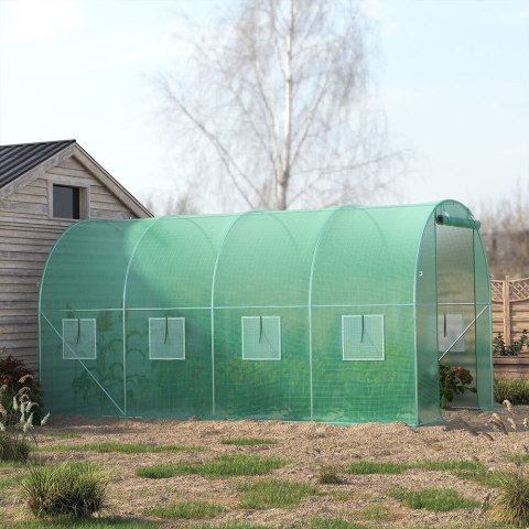 Szklarnia tunel ogrodowy foliowy metalowy stelaż folia 4.5x2x2m