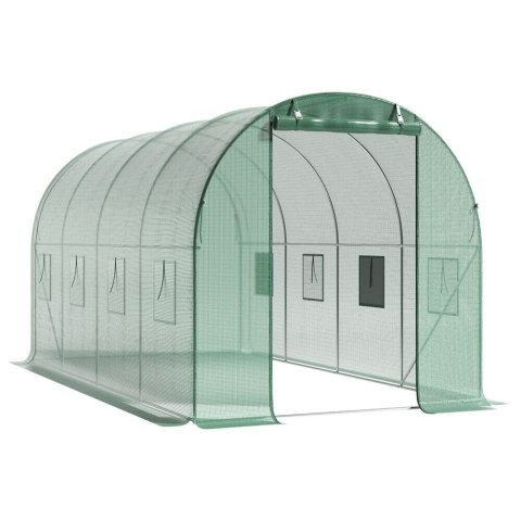 Szklarnia tunel ogrodowy foliowy metalowy stelaż folia 4.5x2x2m