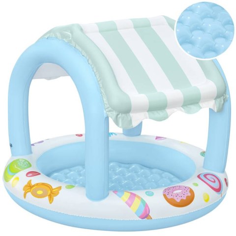Bestway niebiesko - biały basenik z daszkiem 104cm słodki sklepik 52638